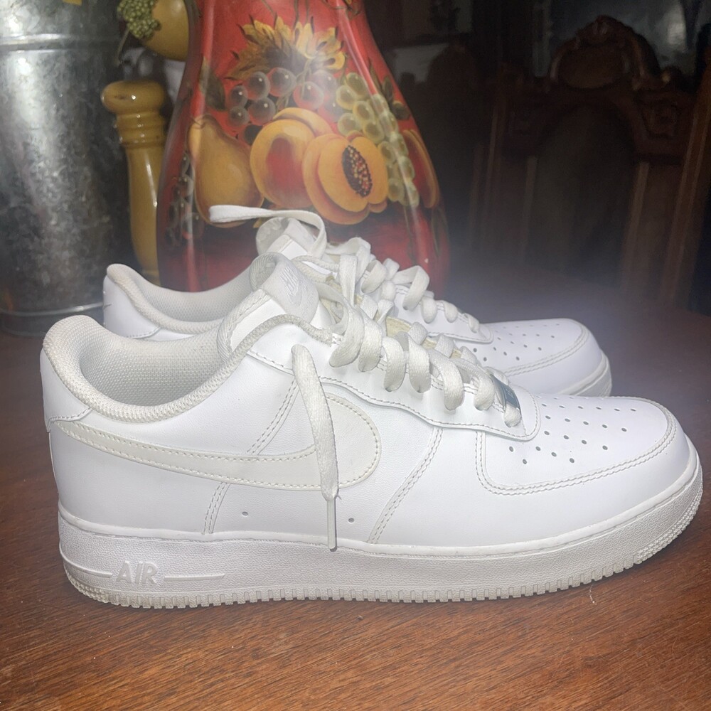 Nike Air Force 1 Low '2019 Athletic Sneakers Triple White 315122-111 Men Sz 10
